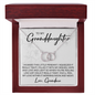 To My Granddaughter - Interlocking Circle Necklace - JustFamilyThings