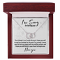 I'm Sorry For Hurting You - Interlocking Circle Necklace - JustFamilyThings