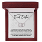 To My Soul Sister - Interlocking Circle Necklace - JustFamilyThings