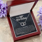 Happy 30th Birthday - You're Finally In Your Dirty Thirties - Interlocking Circle Necklace - JustFamilyThings