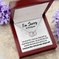 Im Sorry, I'm Not Perfect - Interlocking Circle Necklace - JustFamilyThings