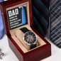 From Daughter To Dad - Funny Dad Gift - Openwork Watch - JustFamilyThings