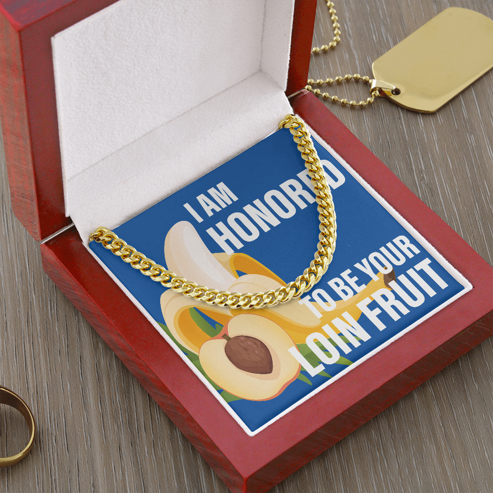 Loin Fruit Blue - Thick Link Chain - JustFamilyThings