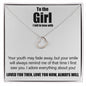 To The Girl I Fell In Love With - Delicate Heart Necklace - JustFamilyThings