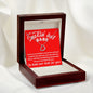 To My Smokin' Hot Babe - Delicate Heart Necklace - JustFamilyThings