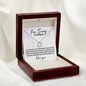 I'm Sorry For Hurting You - Delicate Heart Necklace - JustFamilyThings