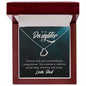To My Daughter From Dad - Delicate Heart Necklace - JustFamilyThings