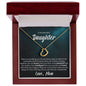 To My Daughter From Mom - Delicate Heart Necklace - JustFamilyThings