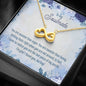 Gift to my Soulmate, Significant Other Heart Shaped Infinity Necklace - JustFamilyThings