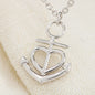 To my best friend - a best friend is like a four-leaf clover - Anchor Pendant Necklace - JustFamilyThings