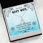 My Dear Navy Wife - Anchor Pendant Necklace - JustFamilyThings