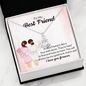 To my best friend - a best friend is like a four-leaf clover - Anchor Pendant Necklace - JustFamilyThings