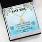 My Dear Navy Wife - Anchor Pendant Necklace - JustFamilyThings