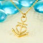 To my best friend - a best friend is like a four-leaf clover - Anchor Pendant Necklace - JustFamilyThings
