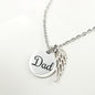 Because someone we love is in heaven - Dad Remembrance Necklace - JustFamilyThings