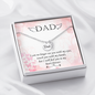 I can no longer see you with my eyes - Dad Remembrance Necklace - JustFamilyThings
