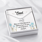 There are no goodbyes - Dad Remembrance Necklace - JustFamilyThings
