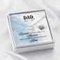 Because someone we love is in heaven - Dad Remembrance Necklace - JustFamilyThings