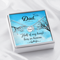 Half of my heart lives in heaven - Dad Remembrance Necklace - JustFamilyThings
