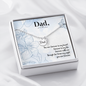 You are forever in my heart - Dad Remembrance Necklace - JustFamilyThings