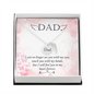 I can no longer see you with my eyes - Dad Remembrance Necklace - JustFamilyThings