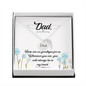There are no goodbyes - Dad Remembrance Necklace - JustFamilyThings