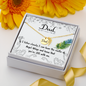 If I listen closely - Dad Remembrance Necklace - JustFamilyThings