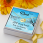 Half of my heart lives in heaven - Dad Remembrance Necklace - JustFamilyThings