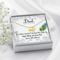 If I listen closely - Dad Remembrance Necklace - JustFamilyThings