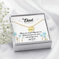 There are no goodbyes - Dad Remembrance Necklace - JustFamilyThings