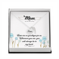 There are no goodbyes - Mom Remembrance Necklace - JustFamilyThings