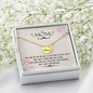 Time slips by - Mom Remembrance Necklace - JustFamilyThings