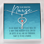 to my beautiful nurse - Stethoscope Necklace - JustFamilyThings