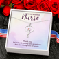 To My Beautiful Nurse, Gift for Nurse, Nurse Necklace Jewelry - JustFamilyThings