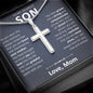 To My Dearest Son - Always Remember - Artisan Cross Necklace - JustFamilyThings