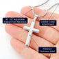 To My Dearest Son - As You wear This Cross - Artisan Cross Necklace - JustFamilyThings