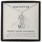 To my daughter - A mother's treasure - Giraffe Necklace - JustFamilyThings