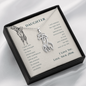 To my daughter from mom - I wish you the strength - Giraffe Necklace - JustFamilyThings