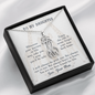 To my daughter from mom - wherever your journey in life may take you - Giraffe Necklace - JustFamilyThings