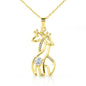To my daughter - A mother's treasure - Giraffe Necklace - JustFamilyThings