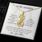 To my daughter from mom - wherever your journey in life may take you - Giraffe Necklace - JustFamilyThings