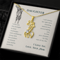 To my daughter from mom - I wish you the strength - Giraffe Necklace - JustFamilyThings