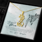 To my mom from daughter - you're the most beautiful and caring person - Giraffe Necklace - JustFamilyThings