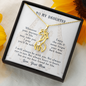 To my daughter from mom - wherever your journey in life may take you - Giraffe Necklace - JustFamilyThings