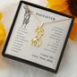 To my daughter from mom - I wish you the strength - Giraffe Necklace - JustFamilyThings