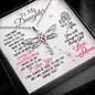 To Daughter from mom - Loving and Breathing - Dragonfly Necklace - JustFamilyThings