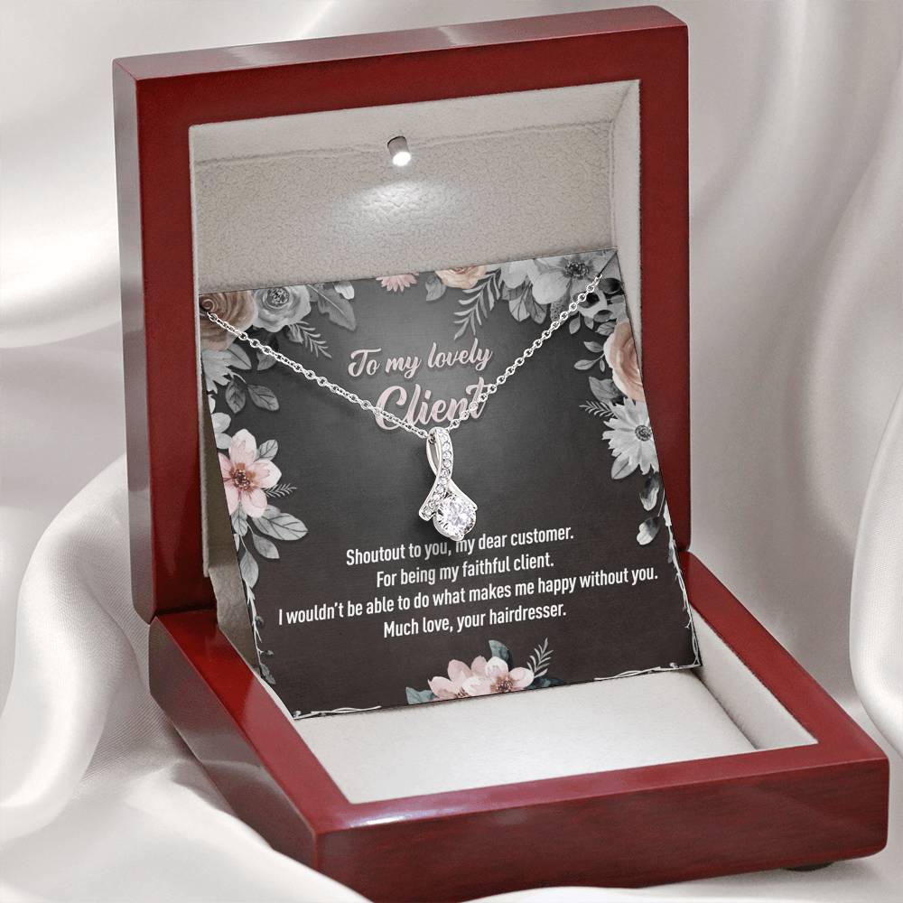 Personalized Job Title - To My Lovely Client - Gift Necklace - Alluring Beauty Necklace - JustFamilyThings