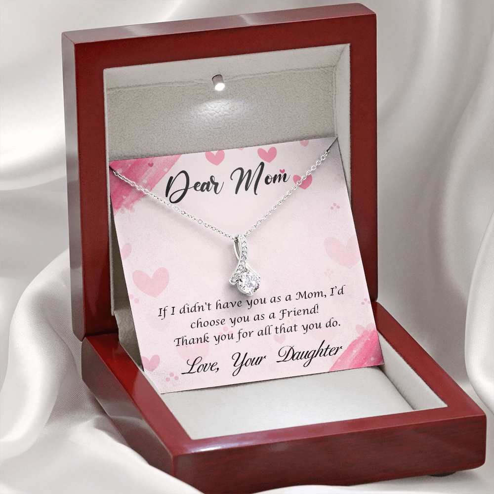 Dear Mom from daughter - Alluring Beauty Necklace - JustFamilyThings