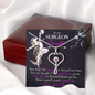To my surgeon daughter from dad - Stethoscope Necklace - JustFamilyThings