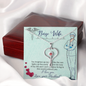 To my nurse wife - Stethoscope Necklace - JustFamilyThings